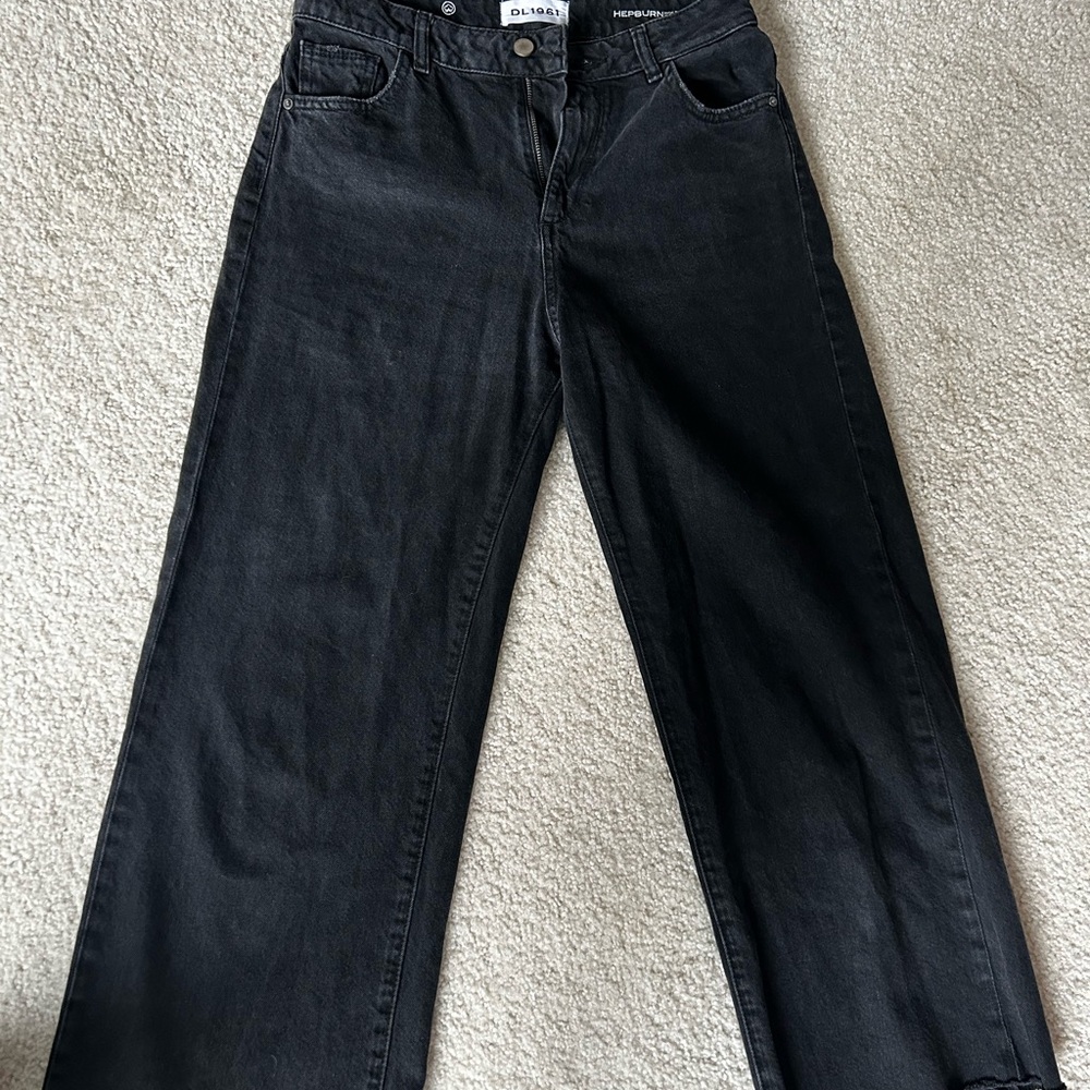 Black Wide-Leg Jeans